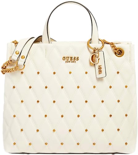 Guess Triana Girlfriend Shopper Ivory grand sac cabas multi-compartiments pratique