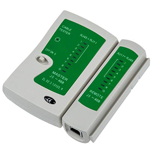 Image of TERABYTE RJ45 and RJ11 LAN network Ethernet internet cable Tester RJ 45 Cat5 RJ 11 /12 Network Cable Tester for RJ45 RJ11 RJ12 CAT5 CAT 6 Lan Adapter Tester Without Battery