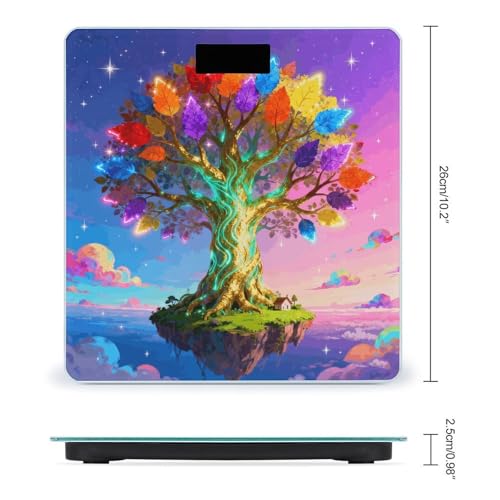 Báscula digital de baño Colorful Sky Life Tree miniatura 2