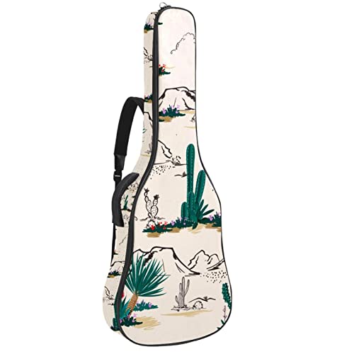 Housse de transport rembourrée en tissu Oxford imperméable avec bandoulière réglable Motif cactus dans le désert avec… - Les Beatles, Paul McCartney, John Lennon, RIngo Starr, George Harrison Housse de transport rembourrée en tissu Oxford imperméable avec bandoulière réglable Motif cactus dans le désert avec…