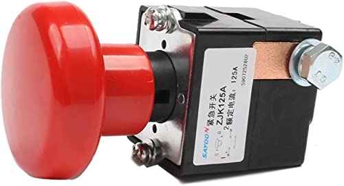 Interrupteur d'urgence 125A 80V DC pour la sécurité des voitures électriques