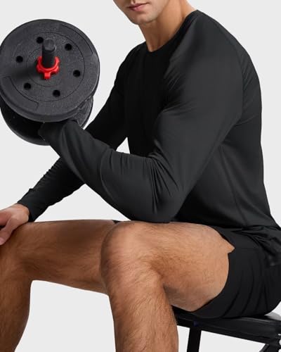 Men's Long Sleeve Shirts Lightweight UPF50 Quick Dry Rash Guard Cooling Tee4