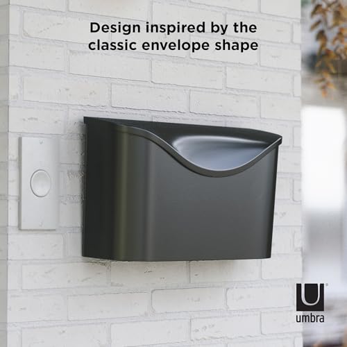 Umbra Postino Wall-Mount Mailbox, Black by Umbra - Image 7