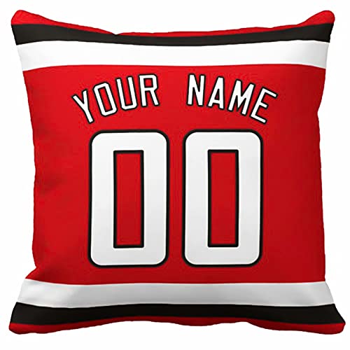 Image of ANTKING Throw Pillow 2 Pack with Custom Name and Number Personalized Gift for Men Women Boys