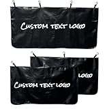 Custom Car Protective Fender Covers Personalized AutomotiveProtective Mat for Repair PU Leather (Black)