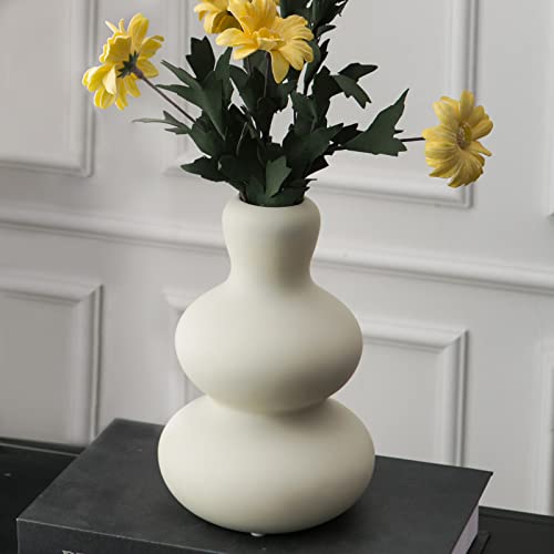 Tenforie Flower Vase Ceramic Vases for Decor, Flower Vase for Home Decor Living Room, Home, Office, Centerpiece,Table and Wedding