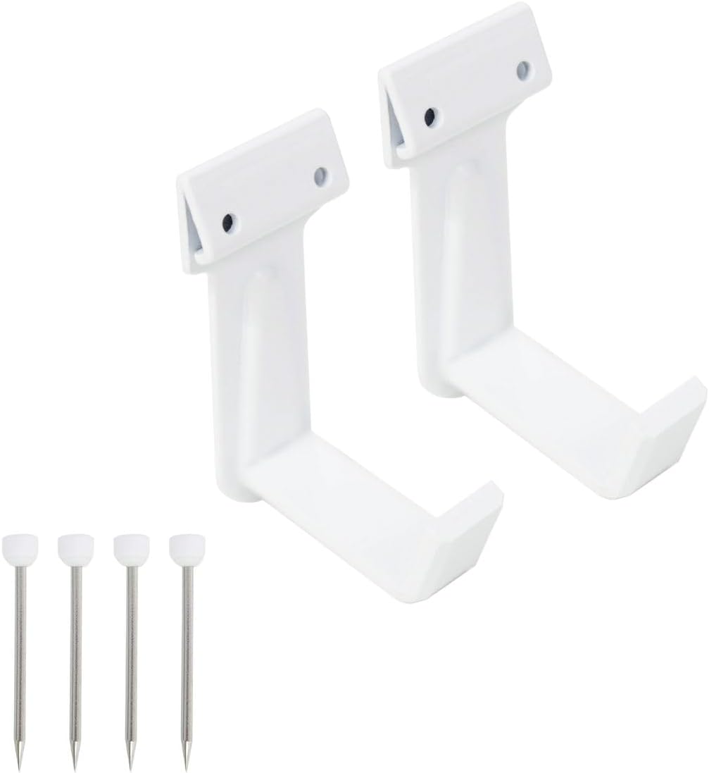 Fukui Metal Crafts BS Wall Frame Holder Width 1.2 inches (30 mm) White Safety Load Capacity 11.0 lbs (5 kg) x 1 Pair for Japanese Style Wall Hanging Hardware Nailing Type Decorative Plaque 2320-W