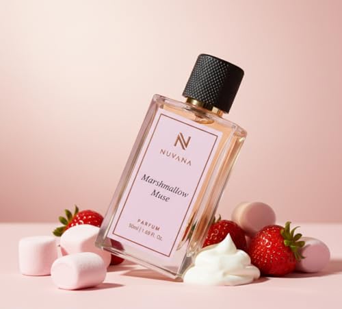 Image of Marshmallow Muse Parfum for Women | Sweet Gourmand Vanilla Fragrance | Long Lasting Luxury Perfume | Premium Floral Fruity Scent for Daily Wear, Date Nights & Special Occasions | 50ml