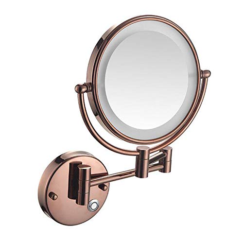 Miroir beauté pivotant or rose pour votre routine matinale
