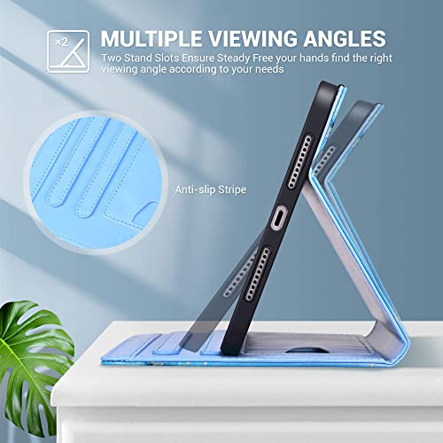 Ulak Compatible With Ipad Mini 6 Case 2021 With Pencil Holder, Premium Pu Leather Multi-Angle Viewing Folio Smart Stand Cover For Ipad Mini 6Th Generation 8.3 Inch, Auto Wake/Sleep (Marble Abstract) #TOP3