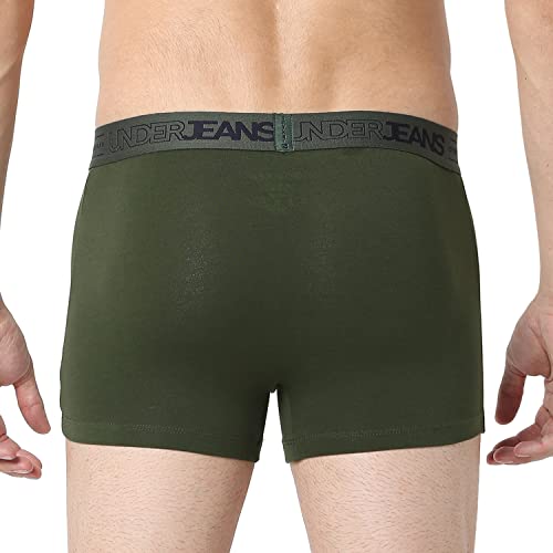Image of Underjeans Men's Cotton Regular Fit Solid Trunk