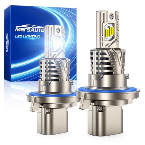 Image of Marsauto H13 Fog Light Bulbs, 80,000LM Super Bright, 1:1 MINI Design, 3 MIN Plug and Play, Non-Polarity, 80,000+ HRS Lifespan, IP68, Pack of 2 Headlight Bezels
