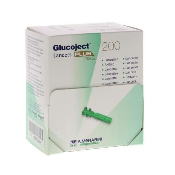 Glucoject Lancets Plus 33 Gauge Box of 200 (Pack of 1)