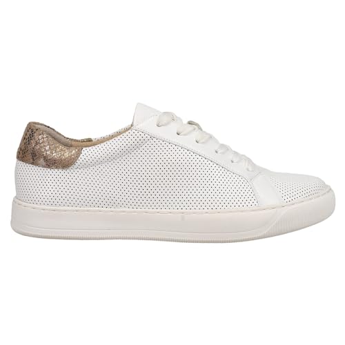 VANELi Womens Coyle Perforated Lace Up Sneakers Shoes Casual - Off White