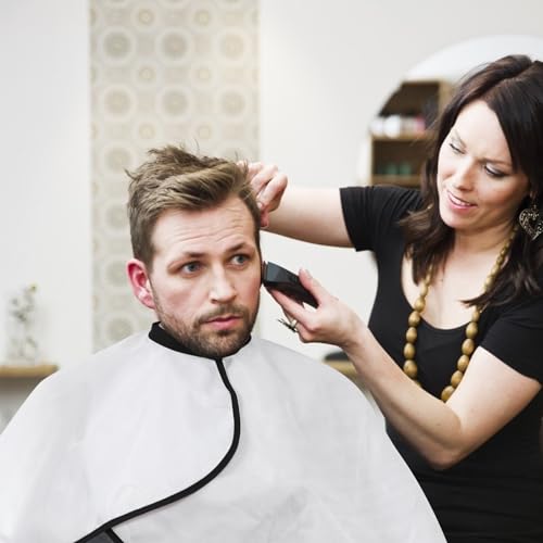 Capa Profesional para Corte de Pelo y Salón de Belleza Blanca Talla Pequeña miniatura 5