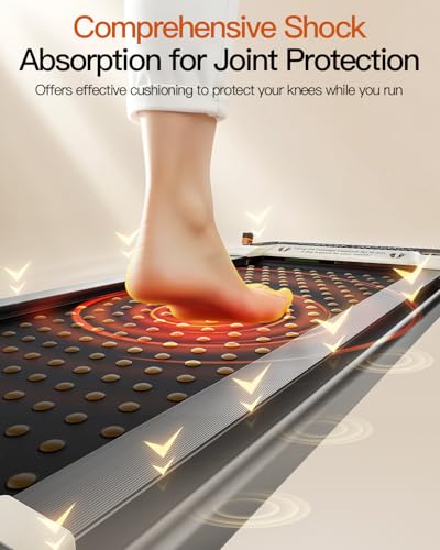 Image of FUNRAY Versatile Walking Pad Treadmill with Incline - Dual-Sided Under Desk Treadmill with Foot Massage,2 in 1 Walking Pad for Home /Office, Portable Compact Treadmills with 330LBS Weight Capacity