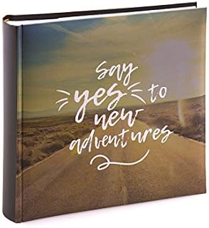 Kenro New Adventures Holiday Photo Album for 200 Photos 6x4 inches/10x15cm with Memo Space to Write Beside Each Photograph, for Travelling, Gap Year, Vacation  HOL121