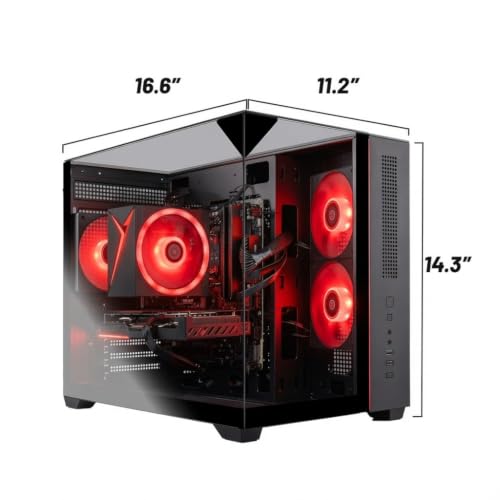 Image of Skytech Gaming Crystal Gaming PC, AMD Ryzen 5 5500 3.6GHz, NVIDIA RTX 5060 Ti 8GB VRAM, 1TB NVMe SSD, 16GB DDR4 RAM 3200, 650W Gold PSU, Wi-Fi 5, Windows 11, Desktop
