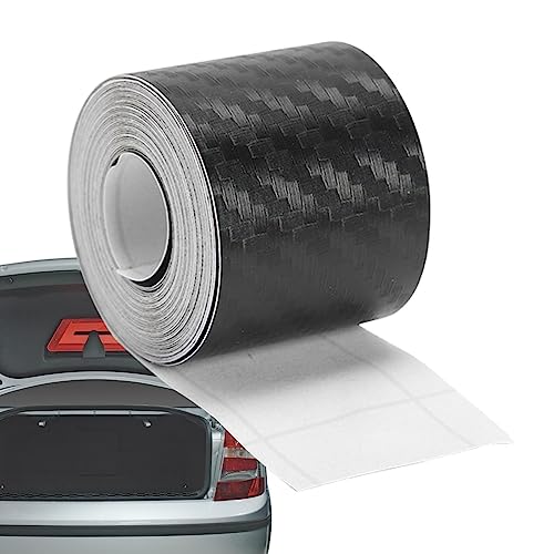 Bexdug Fibra Carbono - Etiqueta engomada del Abrigo la Cinta del Coche la película Que detalla,Etiqueta engomada autoadhesiva la Hoja la Armadura la Tela Cruzada