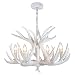 LHXINDMY Americana Arañas De Cuernos,comedor lámparas de cuerno de venado,4 Luces (bombillas...