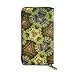 Produktbild JHGFG Reflection Mirroring Symmetry Kaleidoscope Abstrakte echte Lederbrieftasche Lange Damen Geldbörse Handtasche Multi Kartenhalter Organizer für Frauen Personalisiert