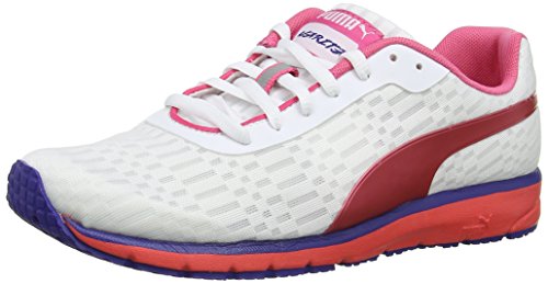 Puma Narita V3 Speed W - Zapatos para Correr para Mujer, Color White/Pink, Talla 38.5