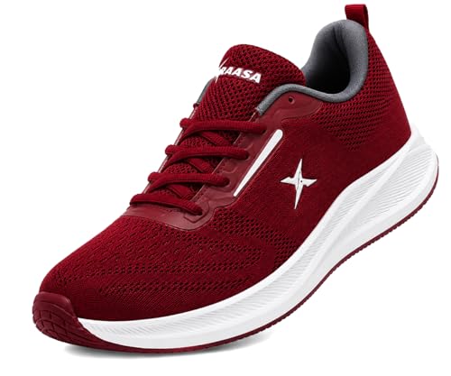 Image of Kraasa Men's Running Shoes | Breathable Mesh Upper | Lightweight Phylon Sole | Cushioned EVA Insole | Comfortable Sports & Casual Sneakers for Gym, Walking & Daily Use