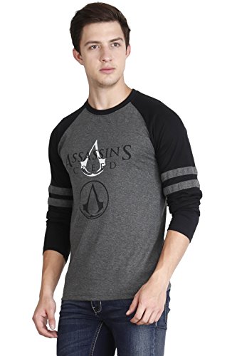 Image of FLEXIMAA Men's Cotton Round Neck Printed Full Sleeve T-Shirt