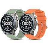 CHULN 2 Pezzis 22mm Cinturino Compatibile con Amazfit Balance/Balance 2/Bip 6/Bip 5/Cheetah/Cheetah Pro, Sportivo Silicone Braccialetto di Ricambio per Amazfit Balance.(No host)