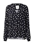 dot blouse outfit Manga larga Part Two TonniePW BL Blouse, Dark Navy Dot, 42 Women\'s