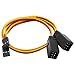 2Pcs ShareGoo JR Style Servo Splitter 1 Male to 2Female Y Harness Leads Y Splitter Cable Lead Wire 350mm for RC Cars Airplane Helicopter Drone Receiver Servo ESC