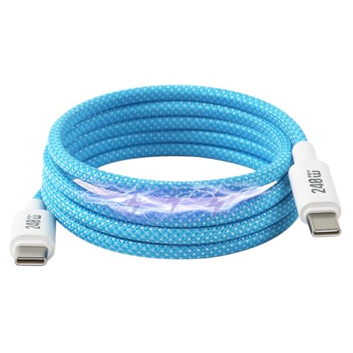 Image of Verilux PD 240W Magnetic Type C Cable Fast Charging, 3.3FT Nylon C Type Charger Cable, 480Mbps Data Cable C Type Fast Charging for iPhone 17 /17 Pro /17 Pro Max /16 /15, Galaxy S25 /S24, MacBook
