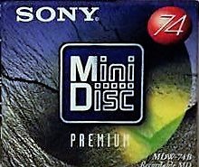 Sony MDW-74B Premium MiniDisc, 3er Pack