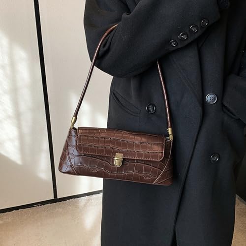 Brown Purses for Women Black Shoulder Purse Vintage Bags Trendy Women's Red Small Tote Handbags3