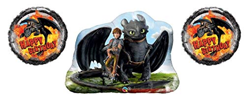 How to Train Your Dragon Balloon Bouquet - 3 Foil Balloons