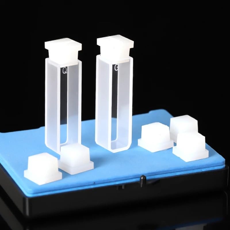 10 tapones de silicona, tamaño 10,7 x 10,7 x 10 mm for cubetas de vidrio de 10 mm x 10 mm
