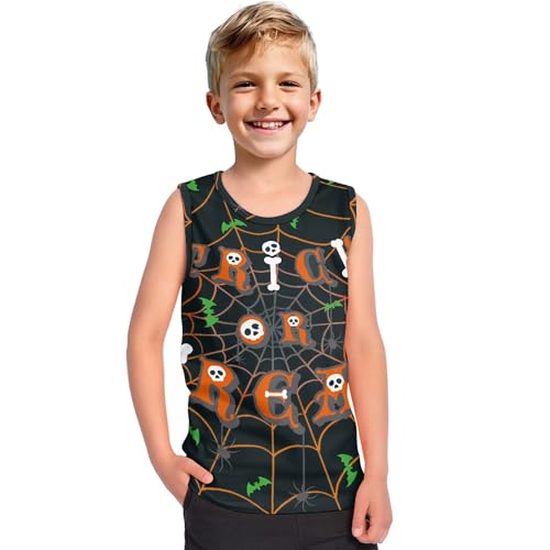 Hawapod Tank Tops For Boys Kids Halloween Costume Gifts Round Neck Sleeveless Tee Athletic Casual Funny Undershirts3