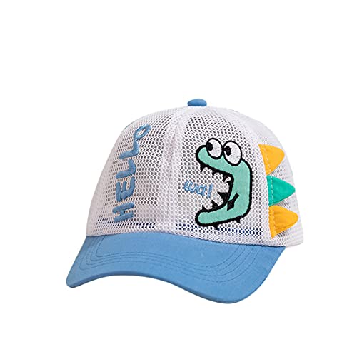 QIFLY Berretto sportivo da uomo, in rete, stile retrò, leggero, traspirante, morbido, estivo, per attività all'aperto, atletico, da baseball, in cotone, 01-blu, Taglia unica