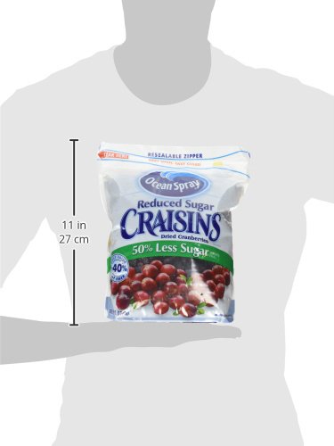 Ocean Spray Reduced Sugar Craisins, 43 oz