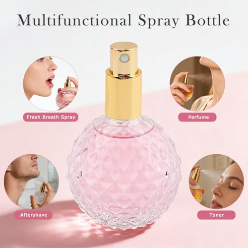 Botella Atómico de Perfume de Vidrio Recargable 100 ml miniatura 4