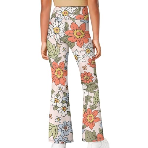 Ystardream Girls' Activewear Leggings Cute Flare Leggings for Girls Casual4