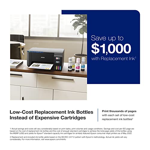 Epson Ecotank Et-2400 Wireless Color All-In-One Cartridge-Free Supertank Printer With Scan And Copy – Easy, Everyday Home Printing, Black #TOP2