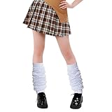 [MOOKISOO] 120cm ルーズソックス スクールソックス ハロウィン制服 スクール制服 女子高生 高校生 靴下 ソックス レディース 可愛い 暖かいホワイト 衣装 仮装 コスチューム 白 [並行輸入品]