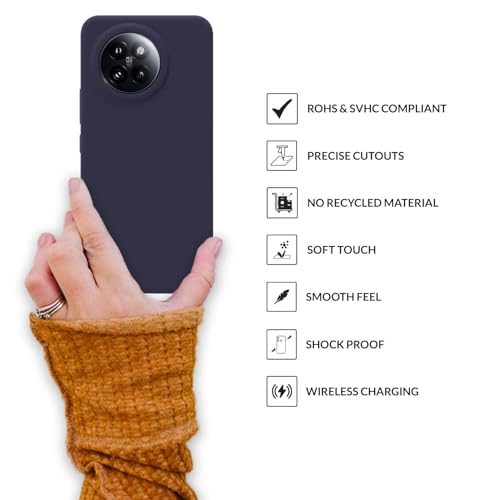 Image of SPRIG Compatible with Mi 14 CIVI Premium SilkTone Back Cover Drop Tested Shock Proof Mobile Case for Men, Women, Boys and Girls with Camera Protection (Midnight Blue)