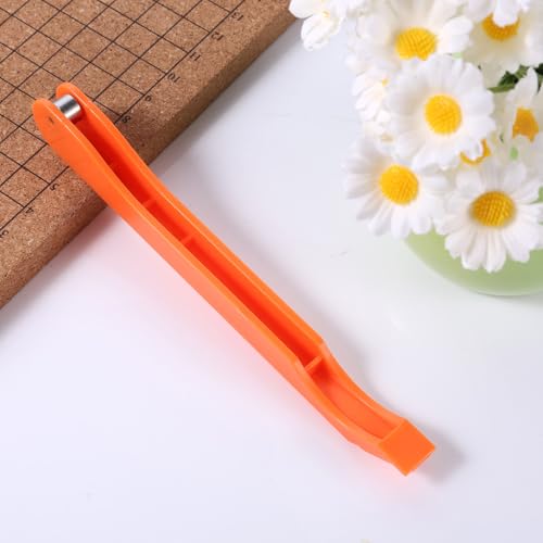 Handfolienschneider für Buntglas, Kupferfolienwerkzeug Praktisch Werkzeuge zur Herstellung von Buntglas Effizient Buntglasfolienschneider für Arbeit Heimwerken Geschenke für Bastler (Orange)