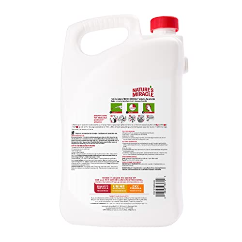 Image of Nature's Miracle Stain & Odor Remover, Tough on Dog Urine, Feces, Vomit, Drool and Other Organic Stains and Odors, 170 fl oz Refill