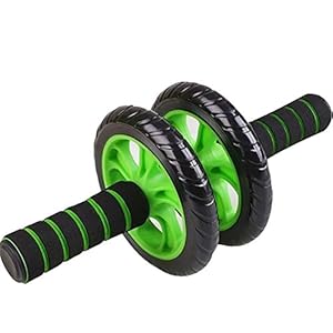 Wilitto LetomNet trainingsapparaat, roller, buikspiertraining, fitness, gym, thuistraingereedschap, zwart + groen