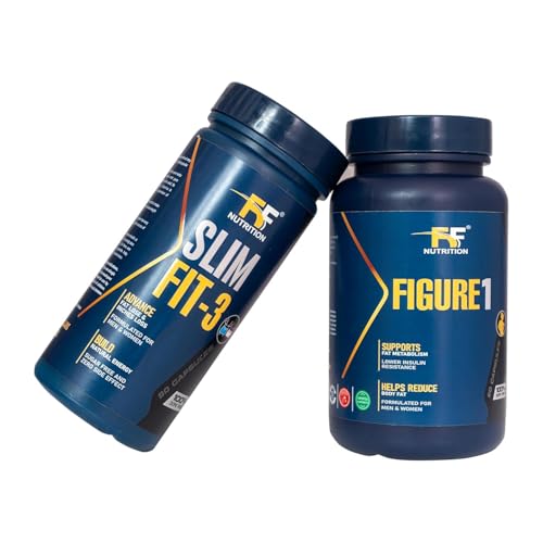 Image of Combo of FIGURE 1 & Slim Fit-3 Capsules Zero Figure, Weight Loss Tablets for Men & Women, Vegetarian Metabolism (Pack of 1) | For Gym & Fitness Products