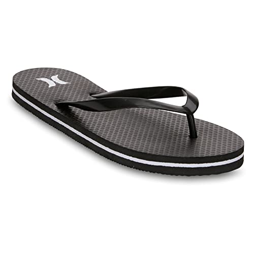Hurley Women's Marley Flip Flops, Solid Black, 9 #TOP2