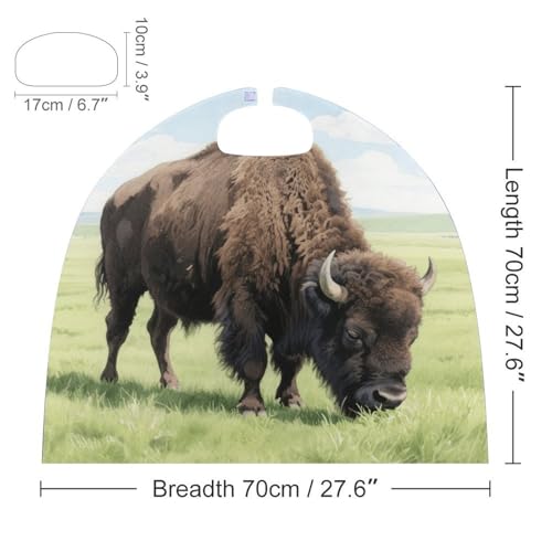 Disfraz capa reversible de bisonte americano para Halloween miniatura 2